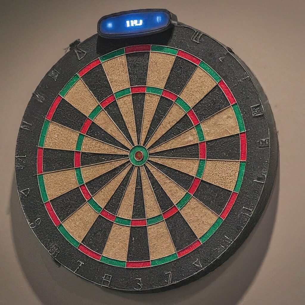 Electronic dartboard game